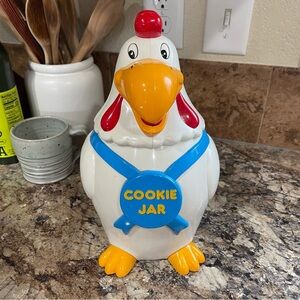 Crowing Rooster Cookie Jar Vintage 1994